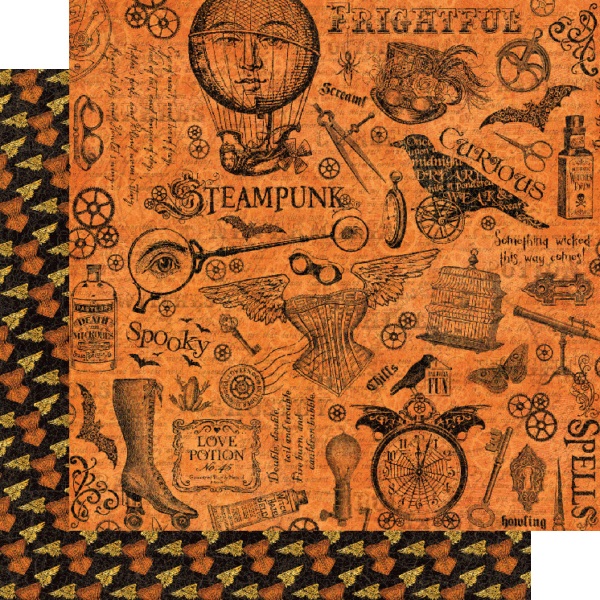 Graphic45 - Steampunk Spells - Block 8x8" - 6