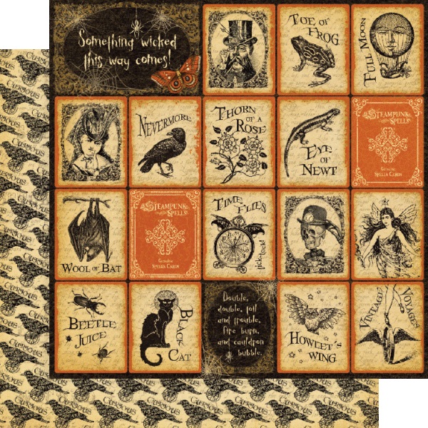 Graphic45 - Steampunk Spells - Block 8x8" - 7