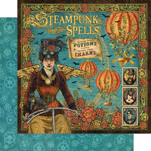 Graphic45 - Steampunk Spells - Block 8x8" - 2