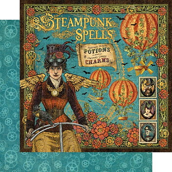 Graphic45 - Steampunk Spells - Block 8x8"