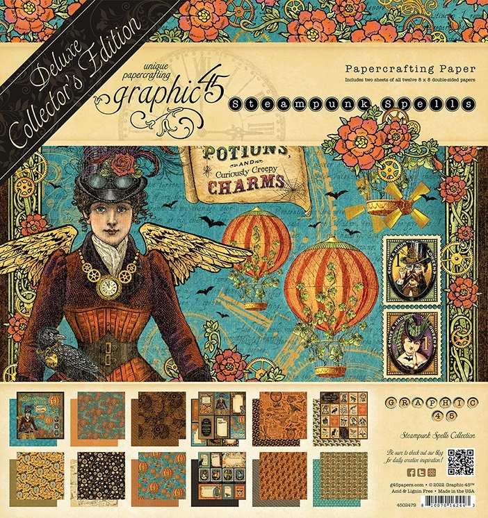 Graphic45 - Steampunk Spells - Block 8x8"