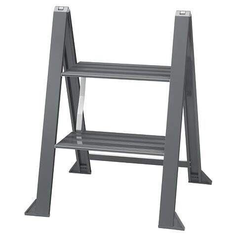 Vikingstep Step stool midi 2-step, Grey