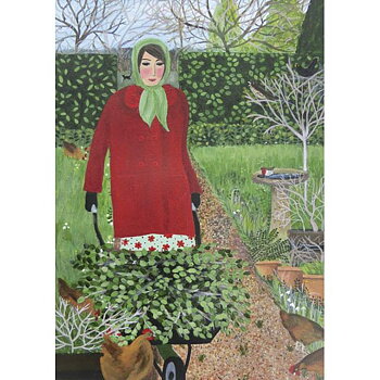 Marcella Cooper : The First Snowdrops - Kort med kuvert