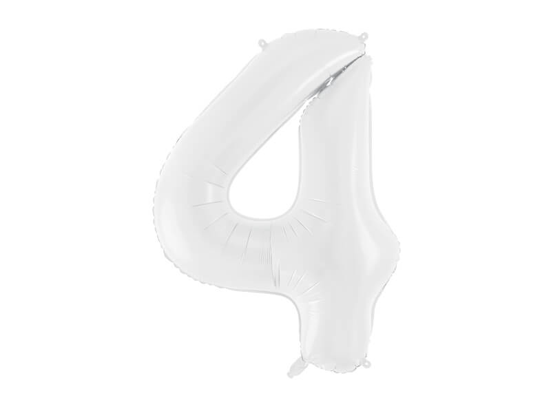 Sifferballong Vit 86 cm 0-9 - 5