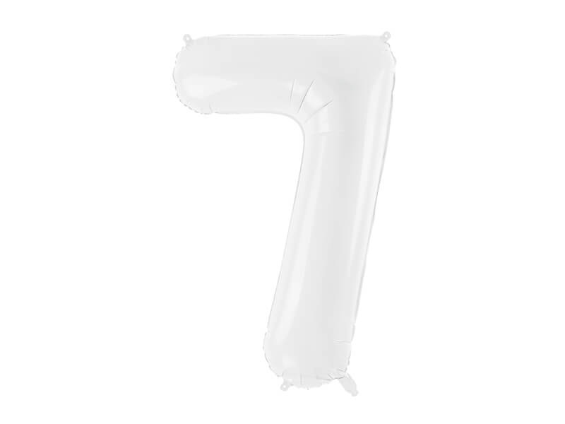 Sifferballong Vit 86 cm 0-9 - 8