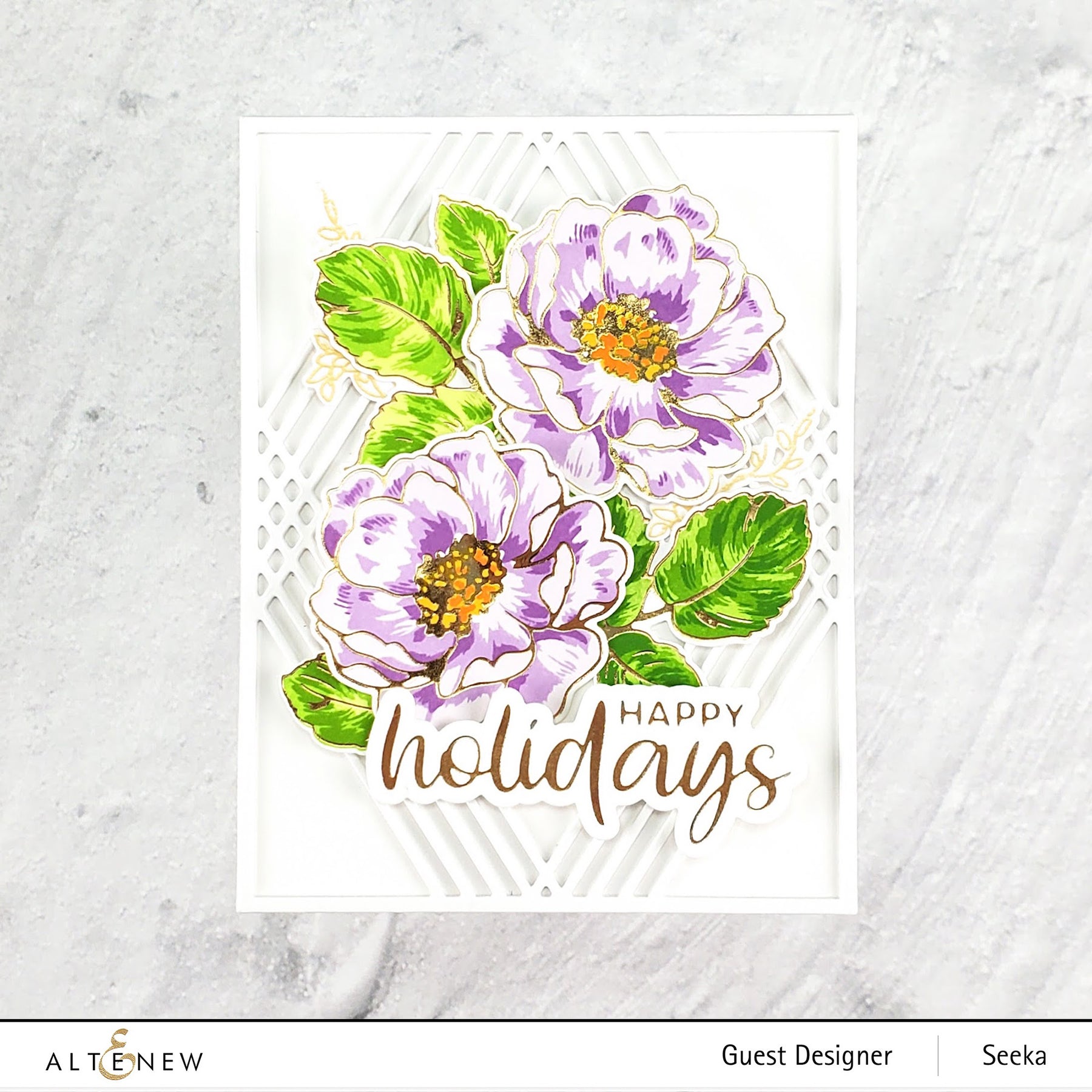 ALTENEW-Holiday Greetings Hot Foil Plate Set - 2