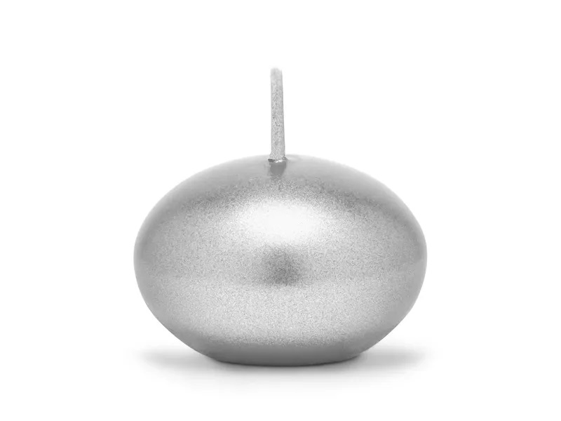 Flytande ljus, metallic silver - 2