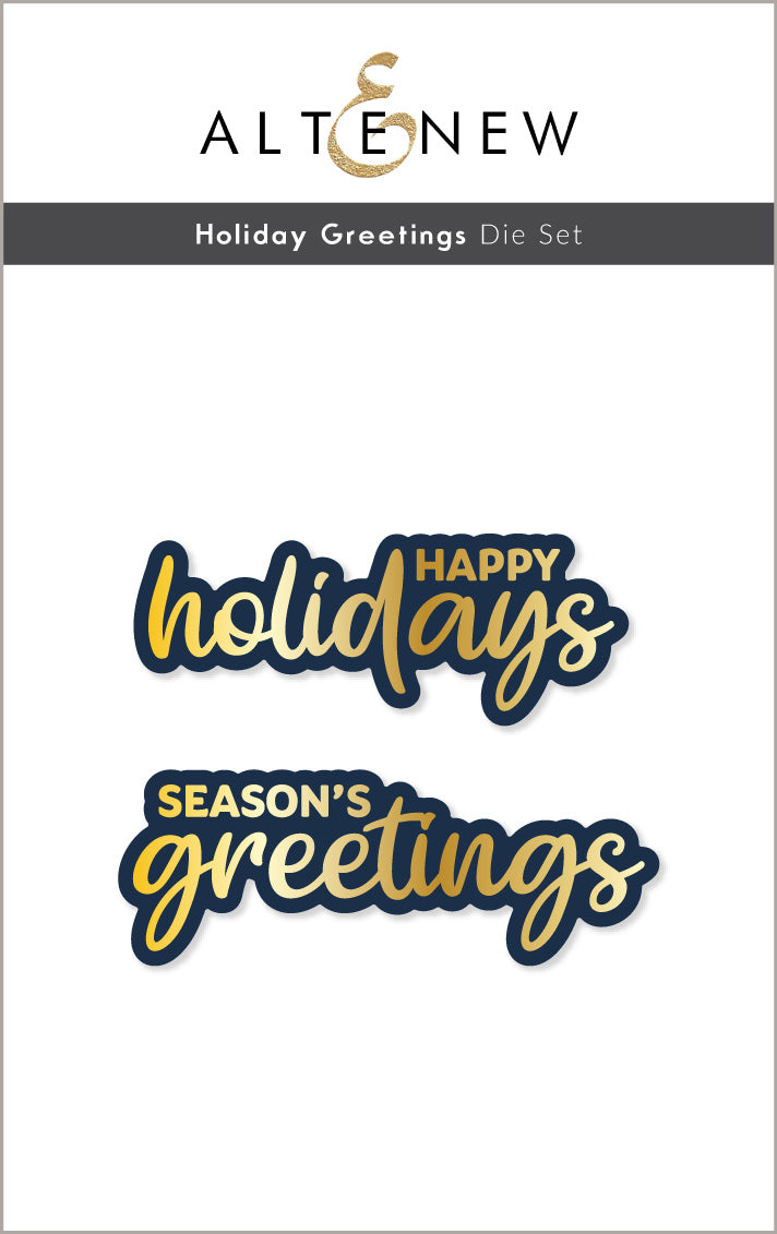 ALTENEW-Holiday Greetings Die Set