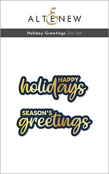ALTENEW-Holiday Greetings Die Set