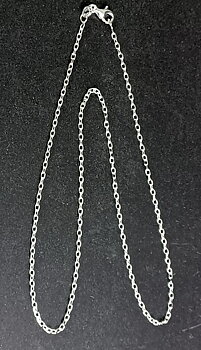 "Oval Kabel" Kedja i Sterling Silver -2 mm - 45cm
