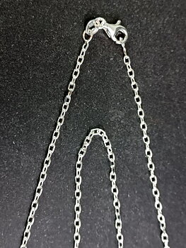 "Oval Kabel" Kedja i Sterling Silver -2 mm - 45cm