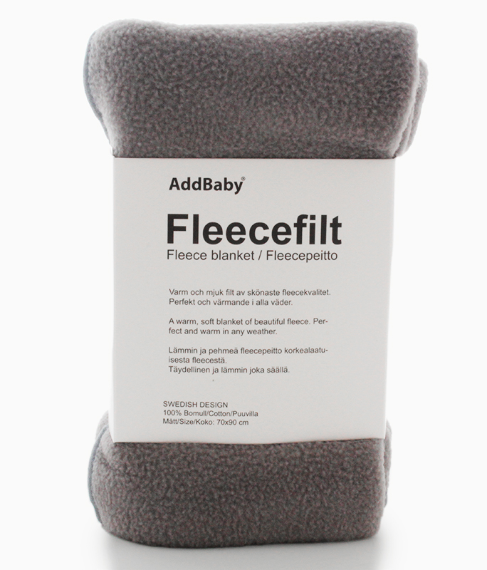 Fleecefilt AddBaby® Grå 1p