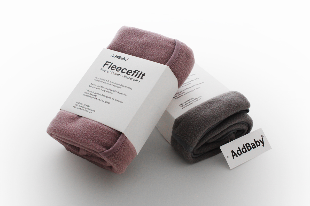 Fleecefilt AddBaby® Rosa 1p - 2