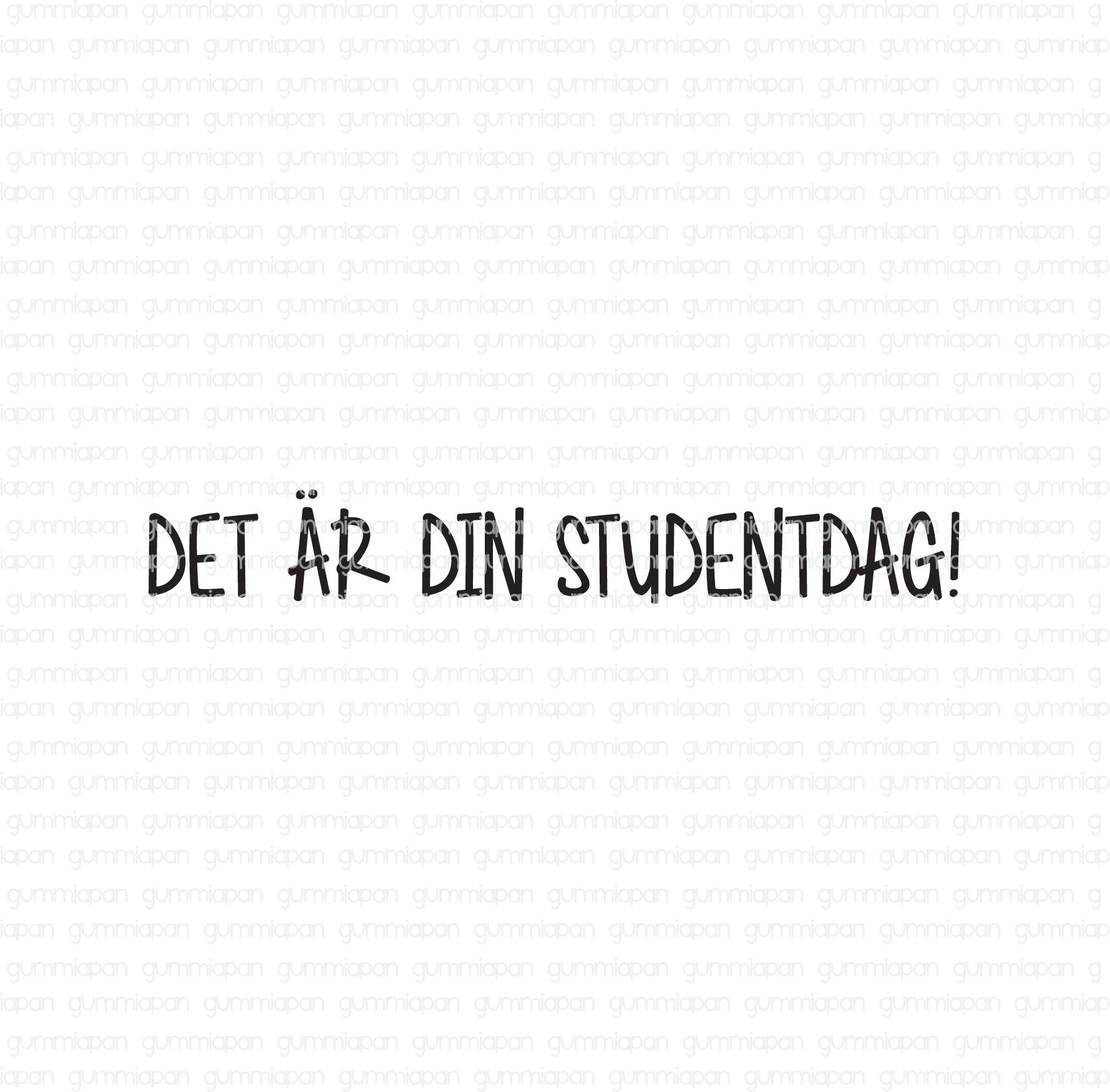 Gummiapan stämpel - Hjärtlig kram