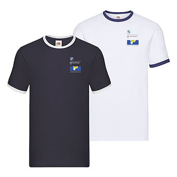 T-shirt med kontrastfärg Unisex med tryck (SYD)