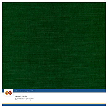 Card Deco Linen - Christmas Green 10-p