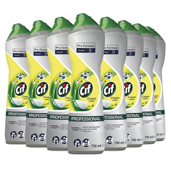 Skurkräm Cif Pro Citron 750ml - 3