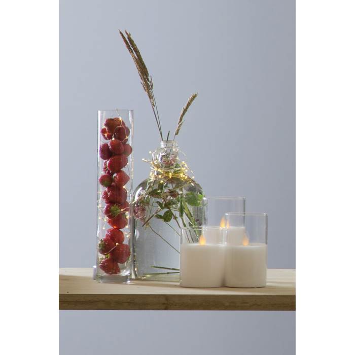 Blockljus LED Vit M - 7