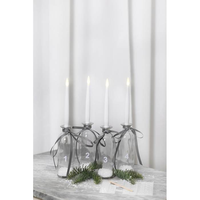 Flaska/vas glas h16cm 235ml - 2