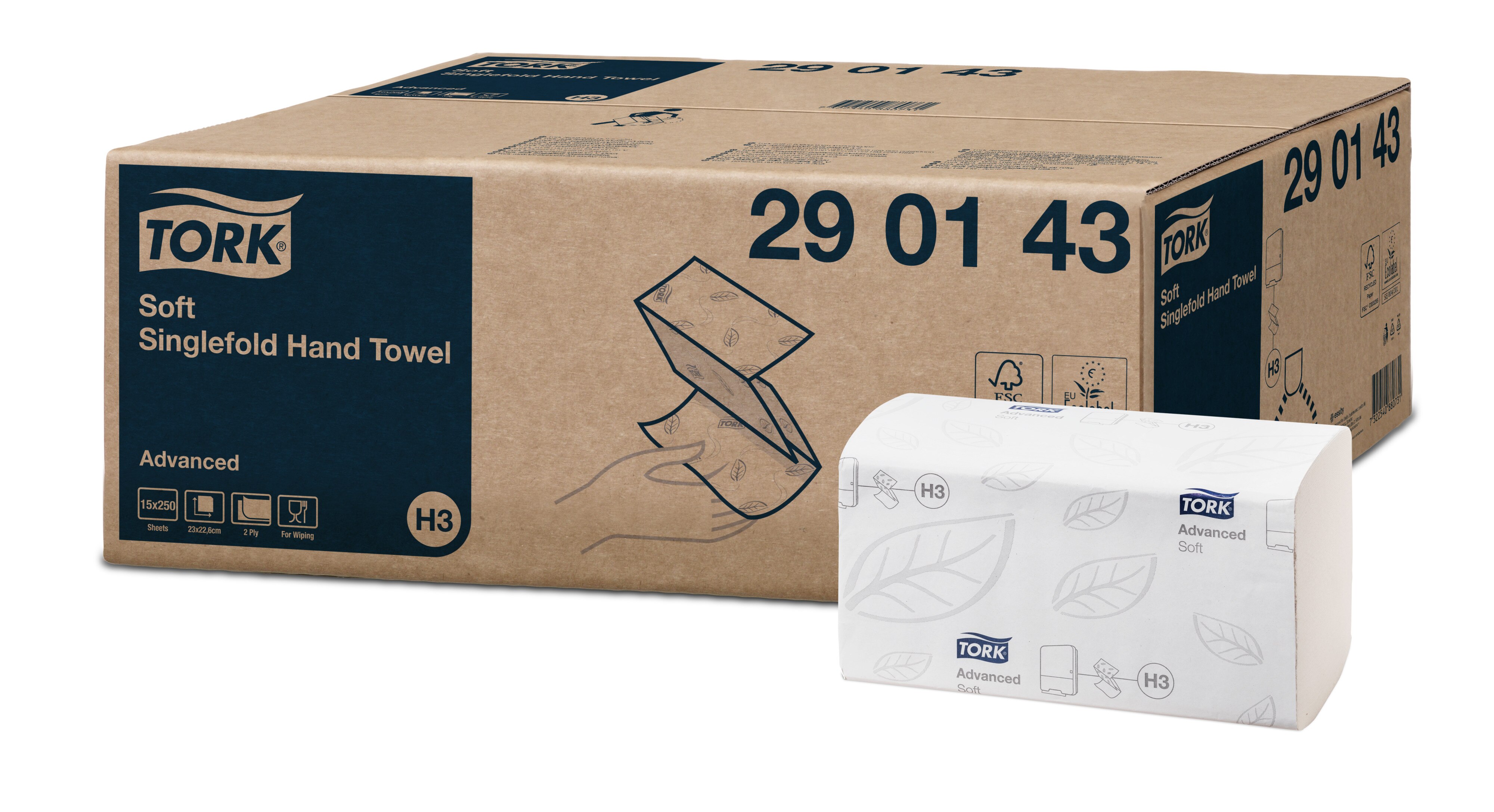Tork Singlefold Mjuk Handduk Advanced