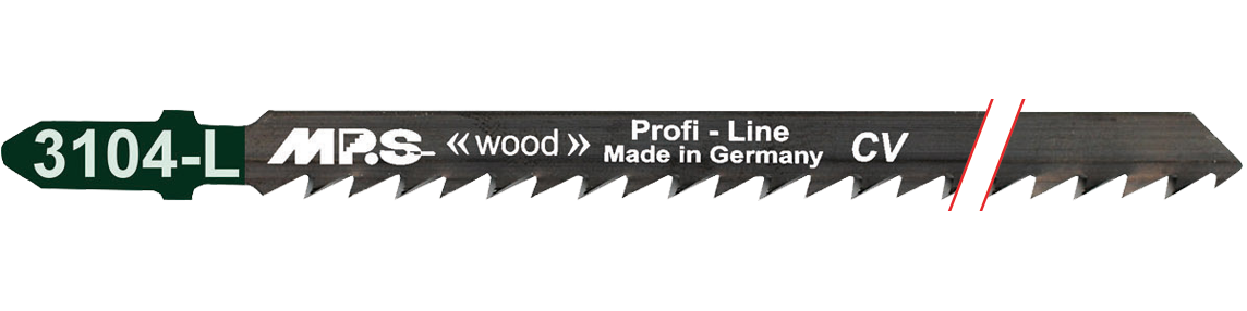 MPS Jigsaw blade 3104L (5 blades) 130mm Crome Vanadium