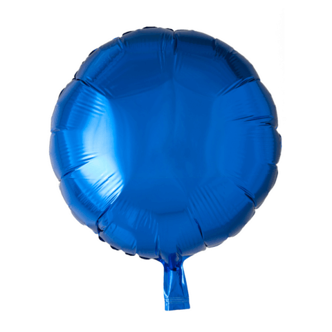 Folieballong Rund 45 cm Blå 