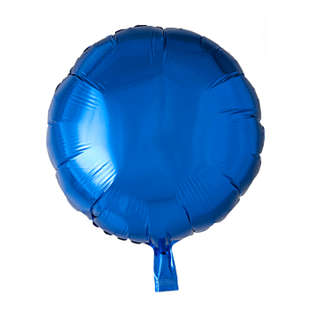 Folieballong Rund 45 cm Blå 
