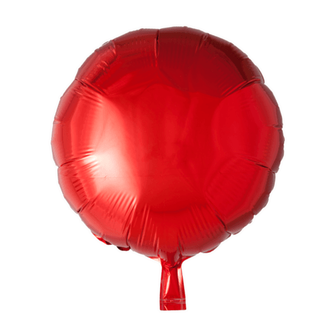 Folieballong Rund 45 cm Röd 