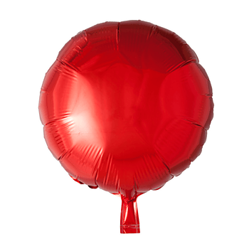 Folieballong Rund 45 cm Röd 
