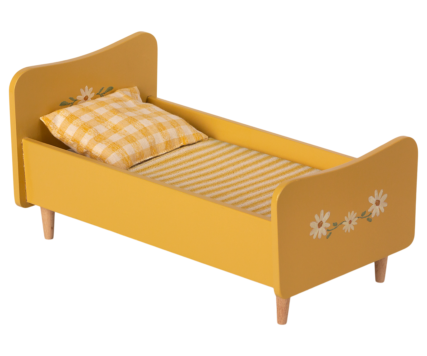 Bed wooden mini yellow