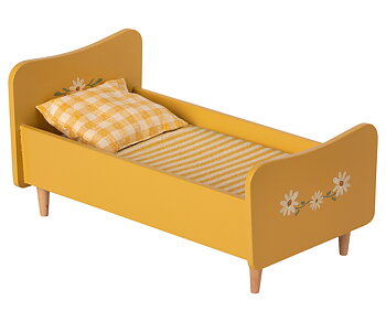 Bed wooden mini yellow