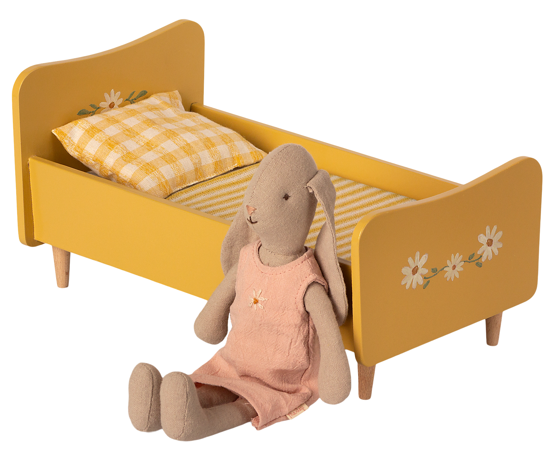 Bed wooden mini yellow - 2