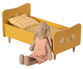 Bed wooden mini yellow