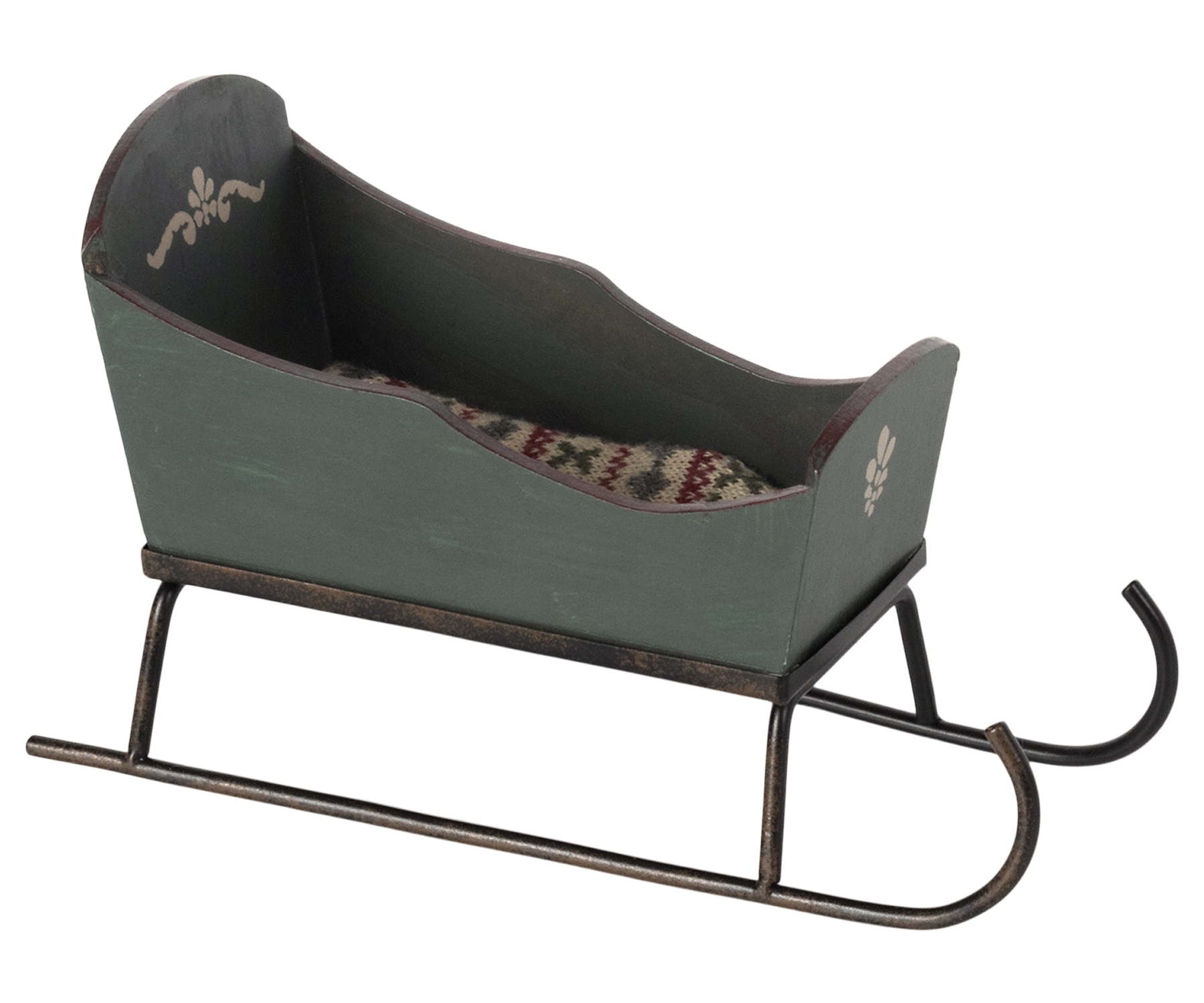 Sleigh with cushion