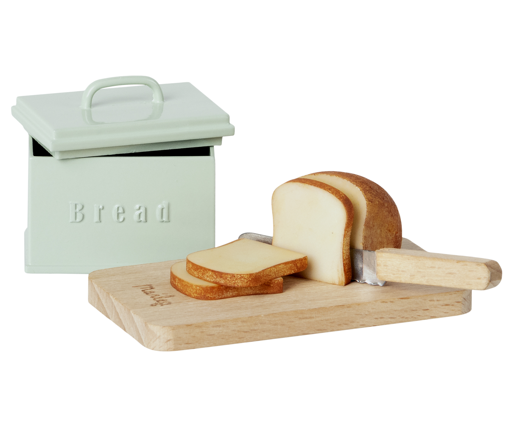 Breadbox with Cutting board & Knife