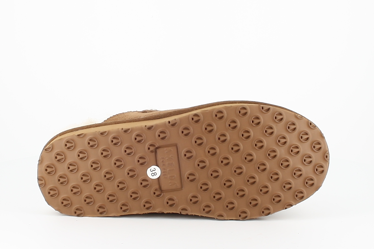 Axelda Fårskinnstofflor Åbo Chestnut/Creme - 3
