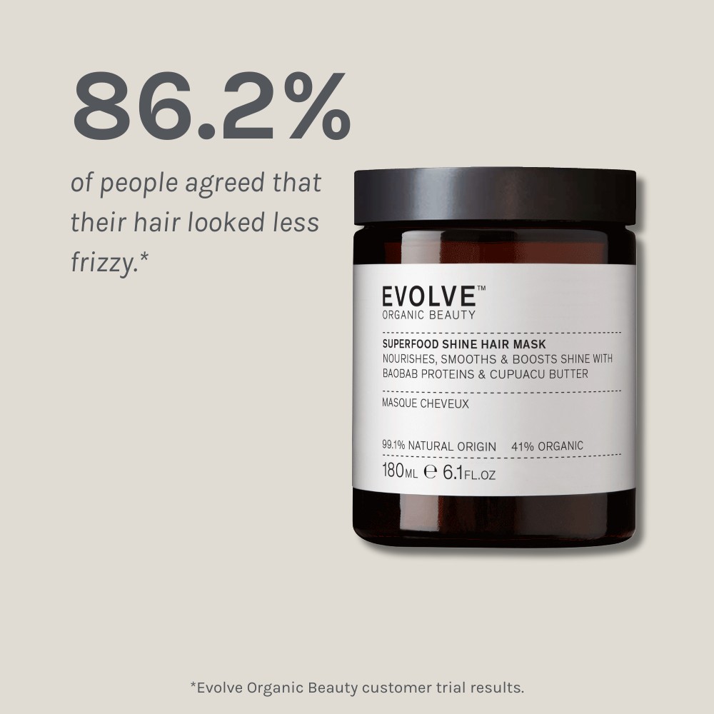 EVOLVE Superfood Shine Hair Mask 180ml - 3