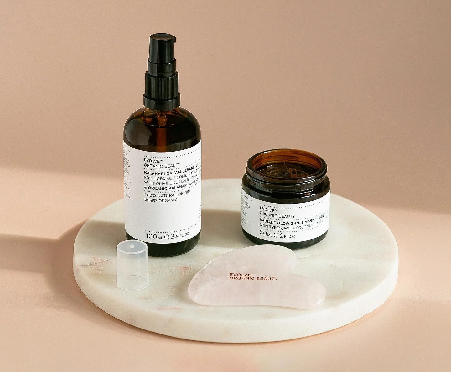 EVOLVE Rose Quartz Gua Sha - 2