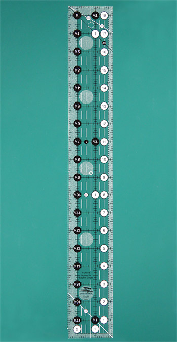 Linjal - 2½ Inch x 18½ Inch Non slip Ruler 
