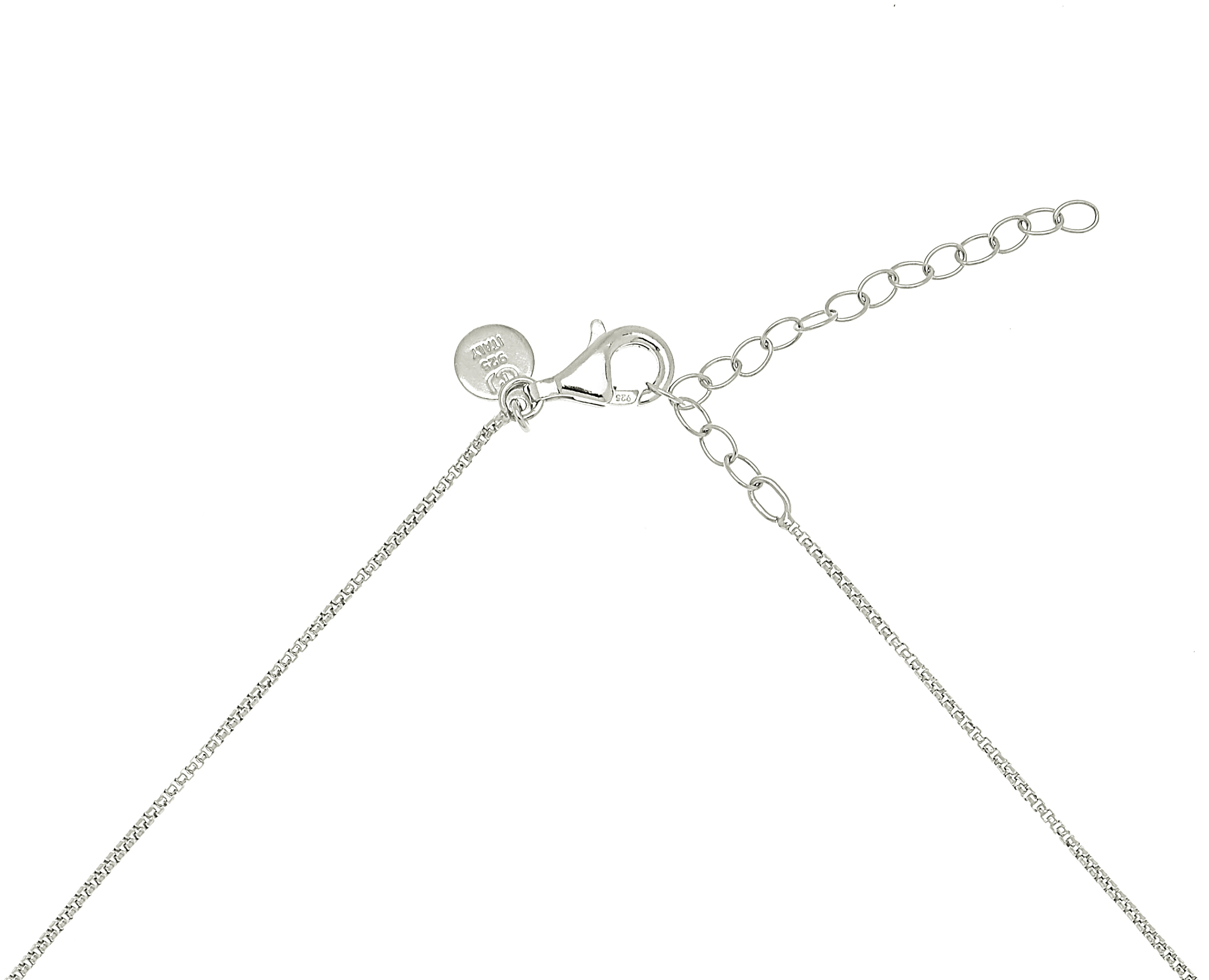 Letters neck 55-60 cm silver - 2