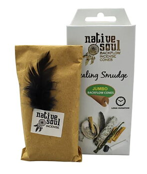 Backflow  Rökelsekoner - Native Soul Healing Smudge - Jumbo Size