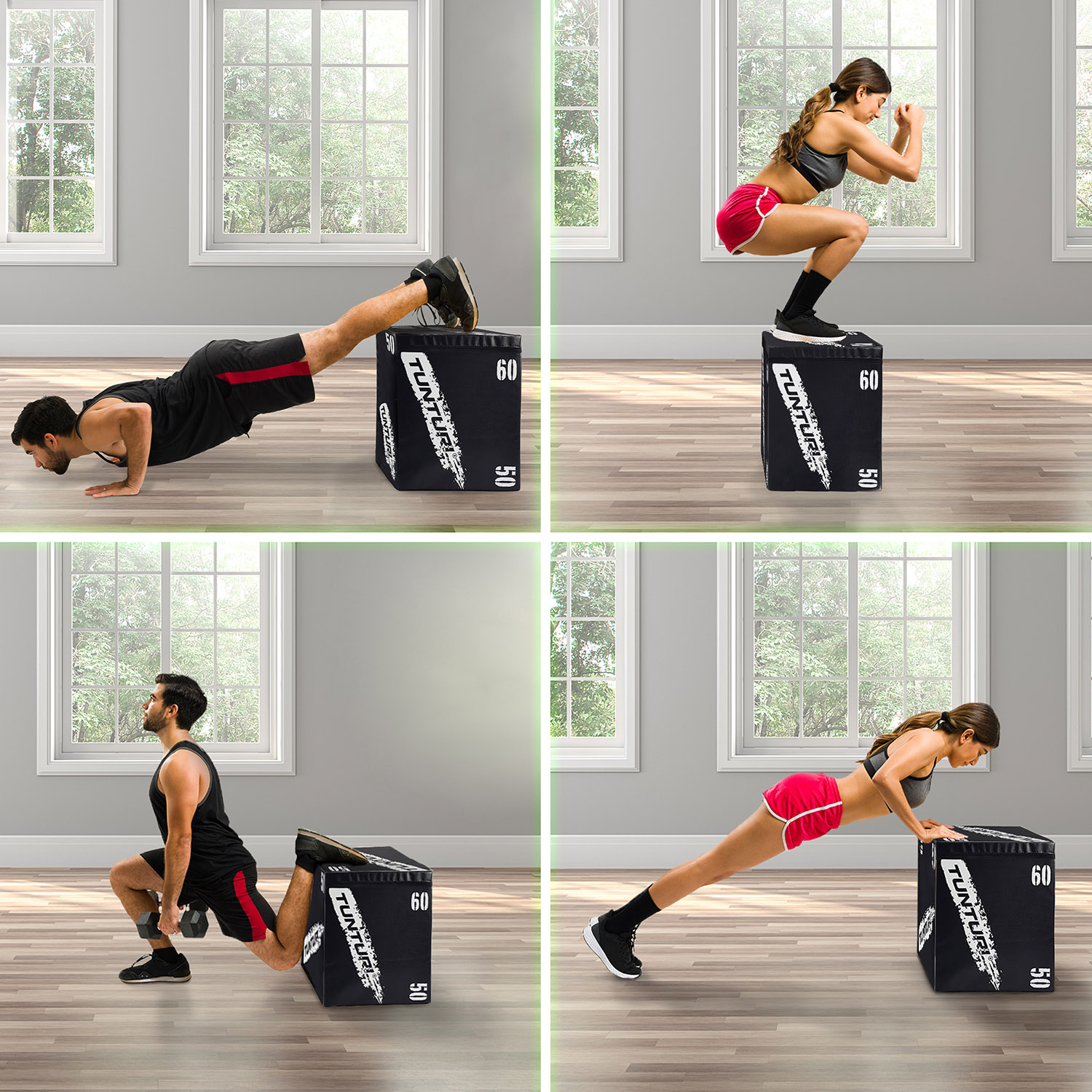 Plyometric Box Soft Tunturi 50x60x75 cm - 3