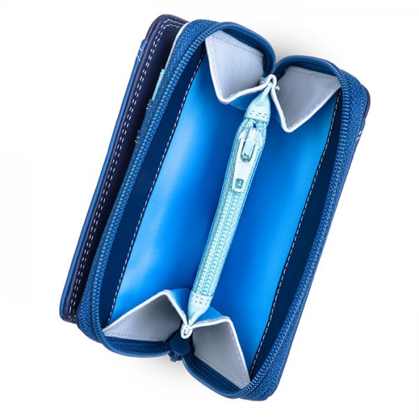 Mywalit-zip around purse- Denim - 4