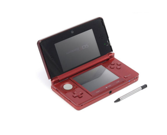 3DS Konsol - Metallic Red - Normalt skick - 3
