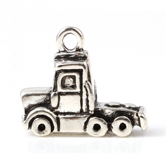 Charm -  Truck 3D silver