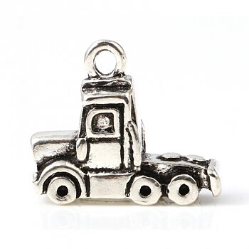 Berlock -  Lastbil 3D, silver