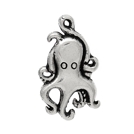 Charm   octopus silver