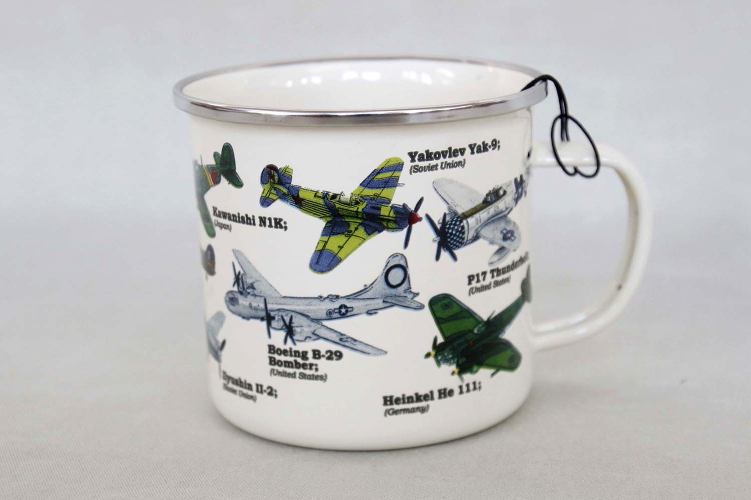 Enamel Mug Planes 500 ml - 2