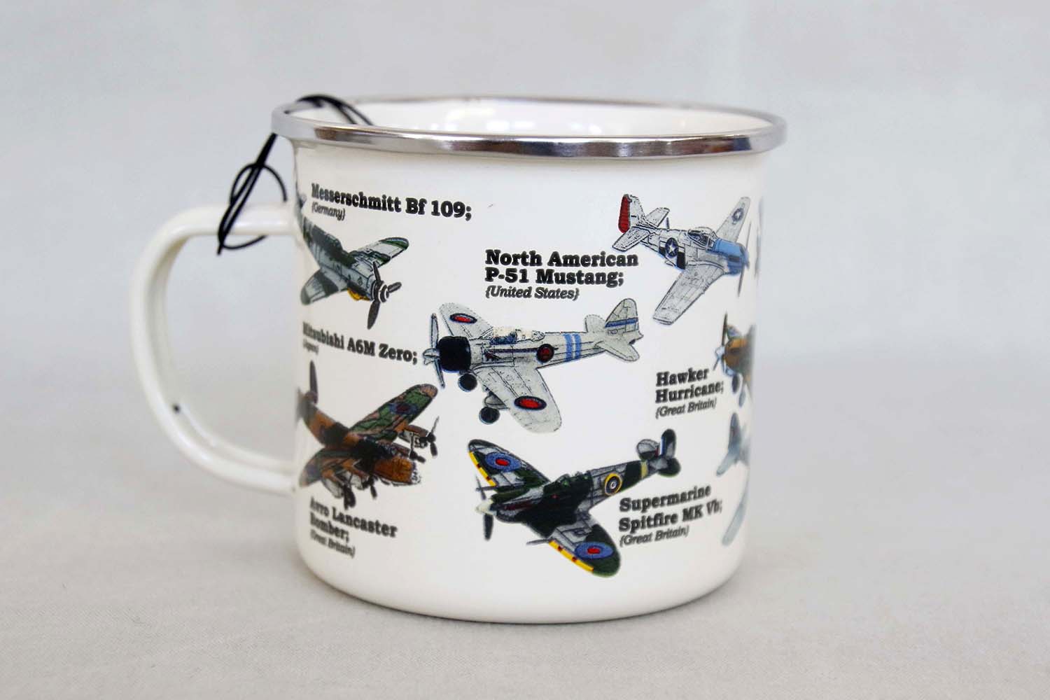 Enamel Mug Planes 500 ml