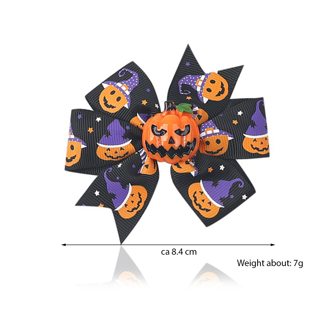 Halloween Pumpkin - Läckert Halloween Hårspänne Pumpa - 3